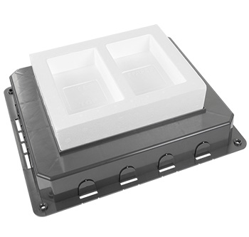 Caja de Empotrar para Caja de Suelo - 12 Módulos