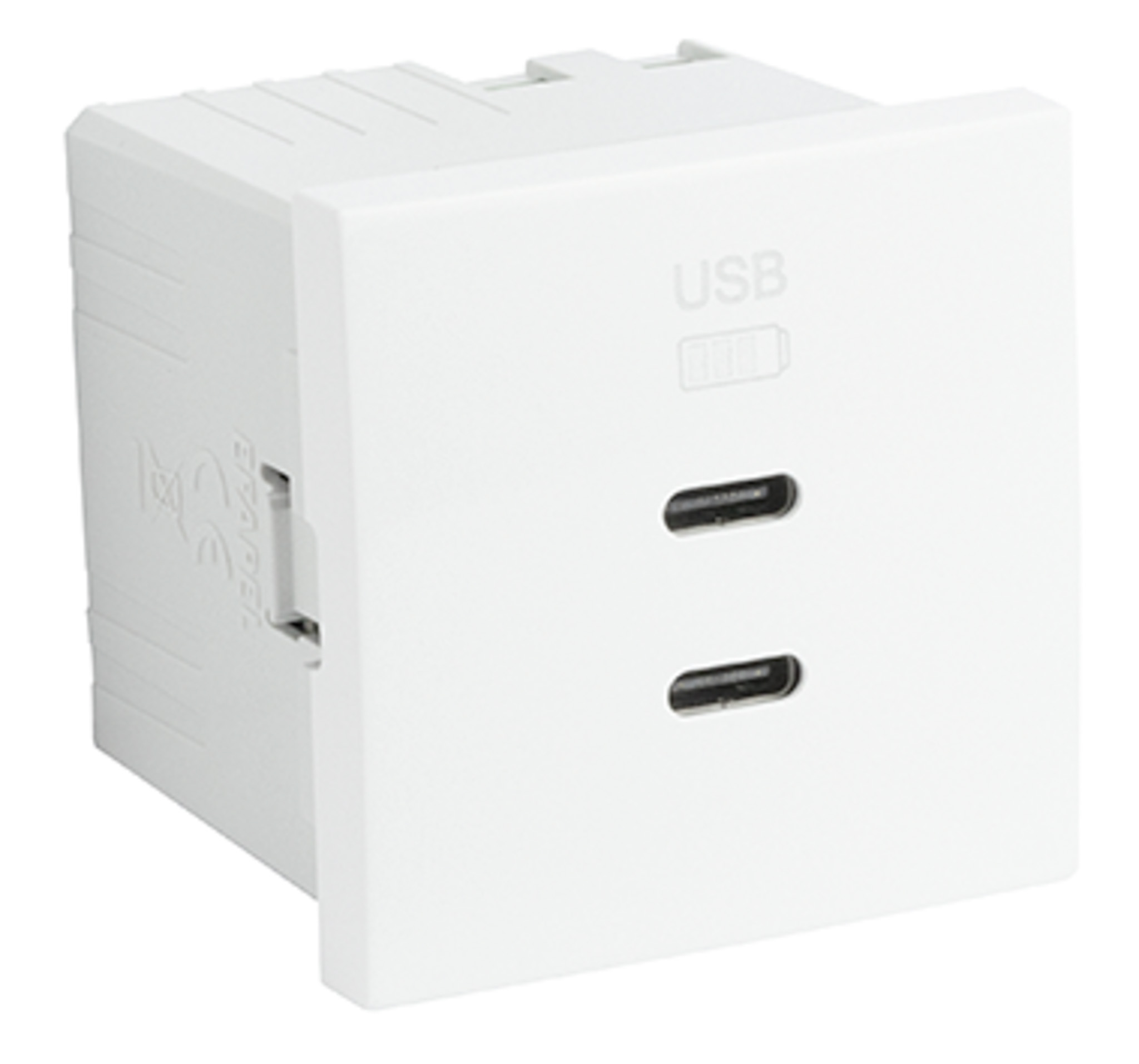Doble Cargador USB TIPO C - 2 Módulos
