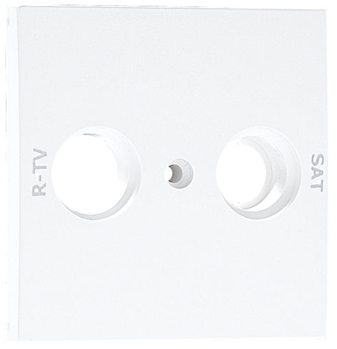  Cover Plate for R TV - SAT Socket Multibrand 2 Outputs