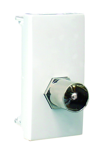 Módulo con Conector IEC Macho / Tipo F - 1 Módulo