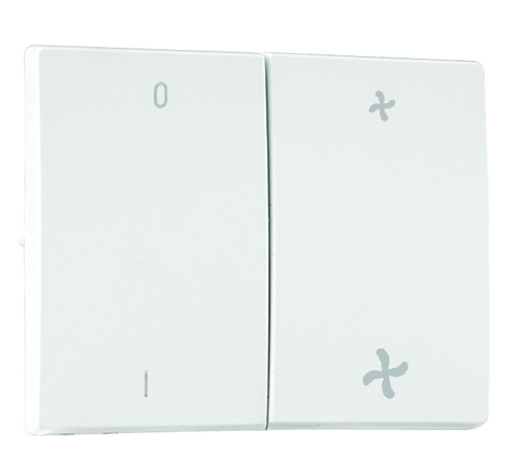 Tecla Doble para Conmutador Ventilador
