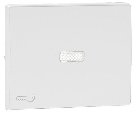 Tecla para Mecanismos Luminosos o con Piloto de Señalización con Símbolo de Llave