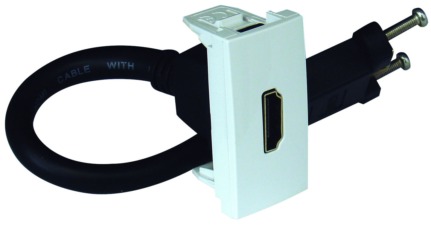 Toma HDMI con Conector - 1 Módulo